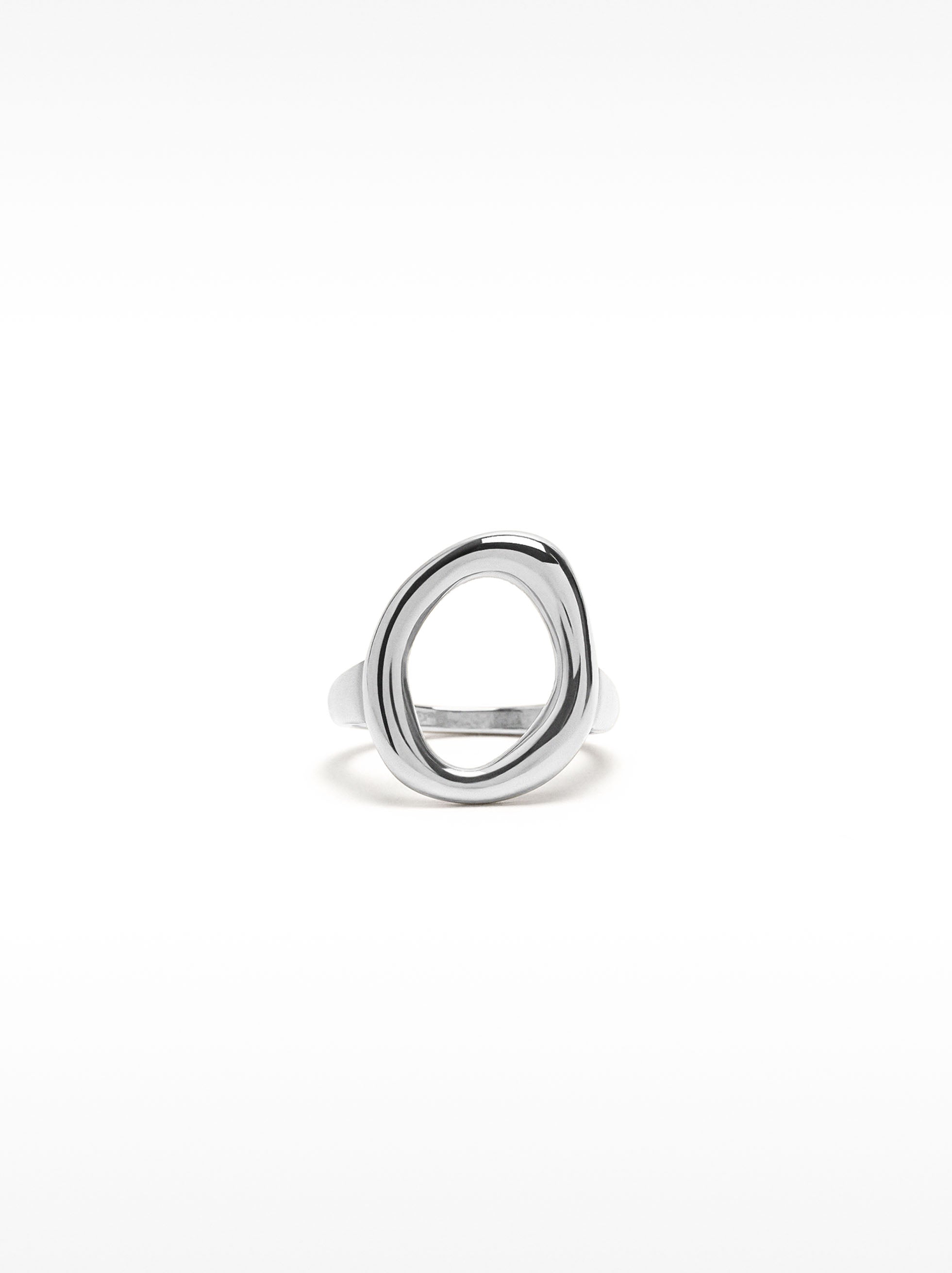 Anillo Aro Ovalado - Acero Inoxidable