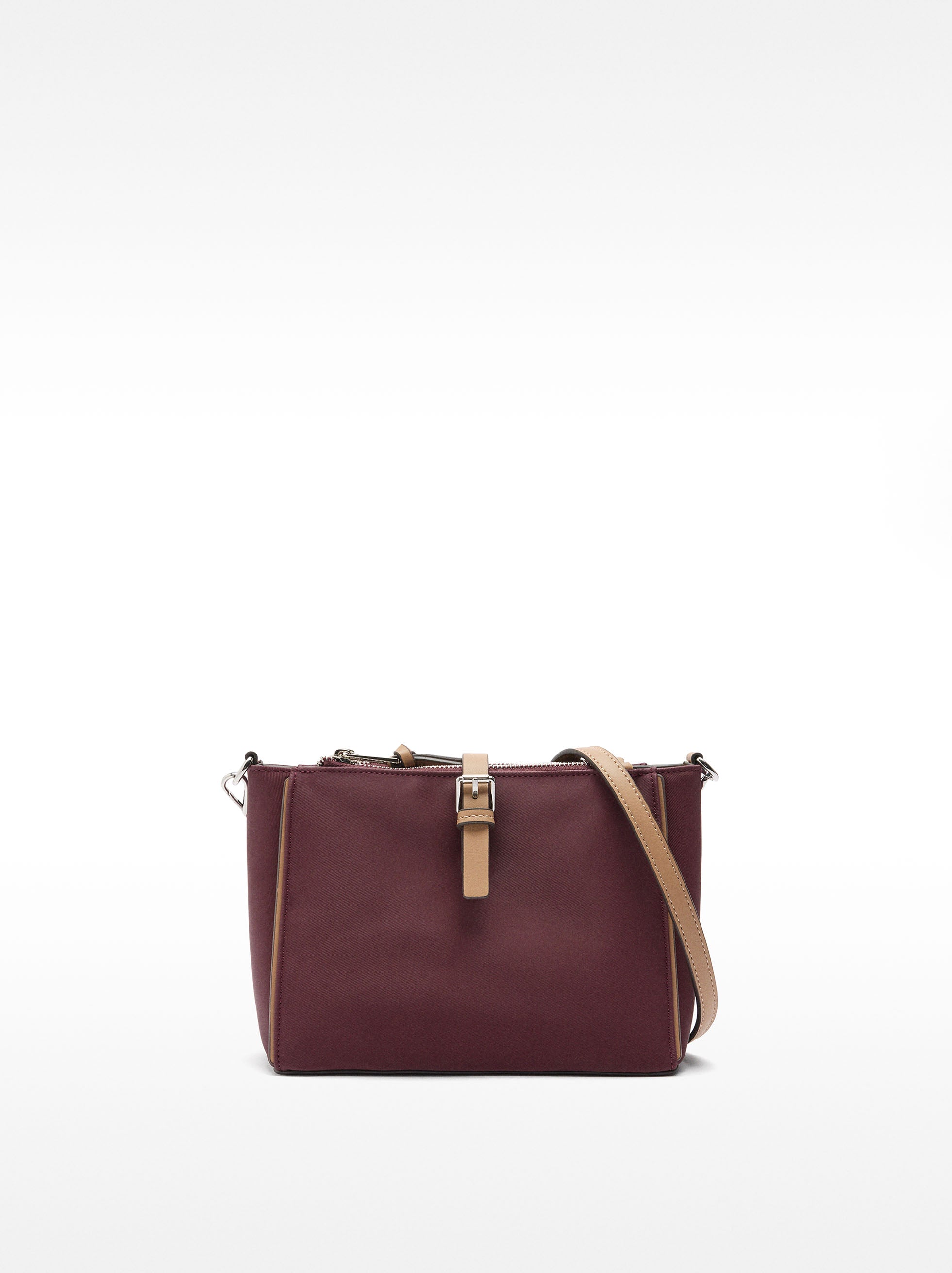 Bolso De Hombro De Efecto Nylon