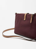 Bolso De Hombro De Efecto Nylon