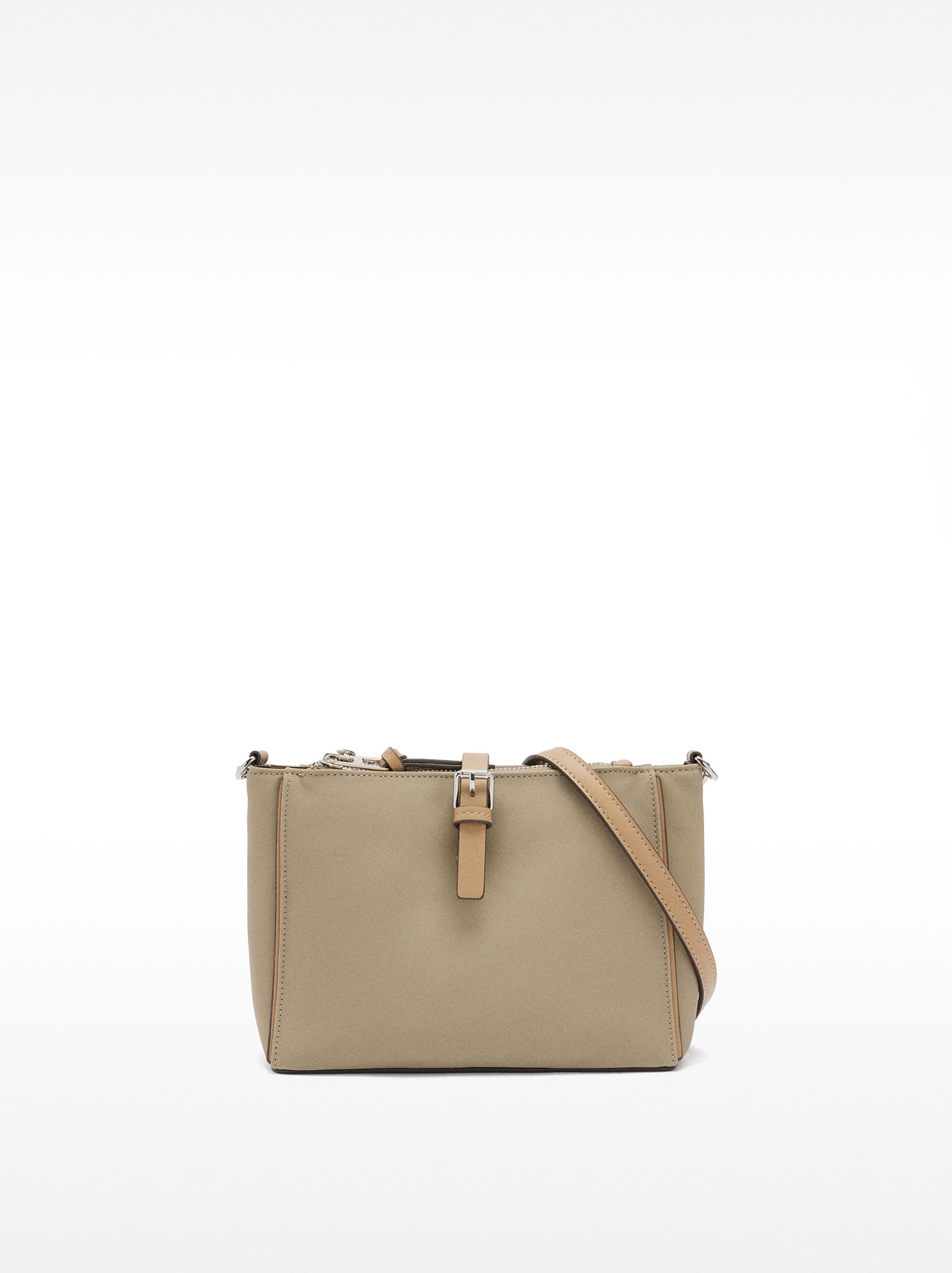 Bolso De Hombro De Efecto Nylon
