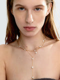 Collar Corto Con Perlas - Acero Inoxidable