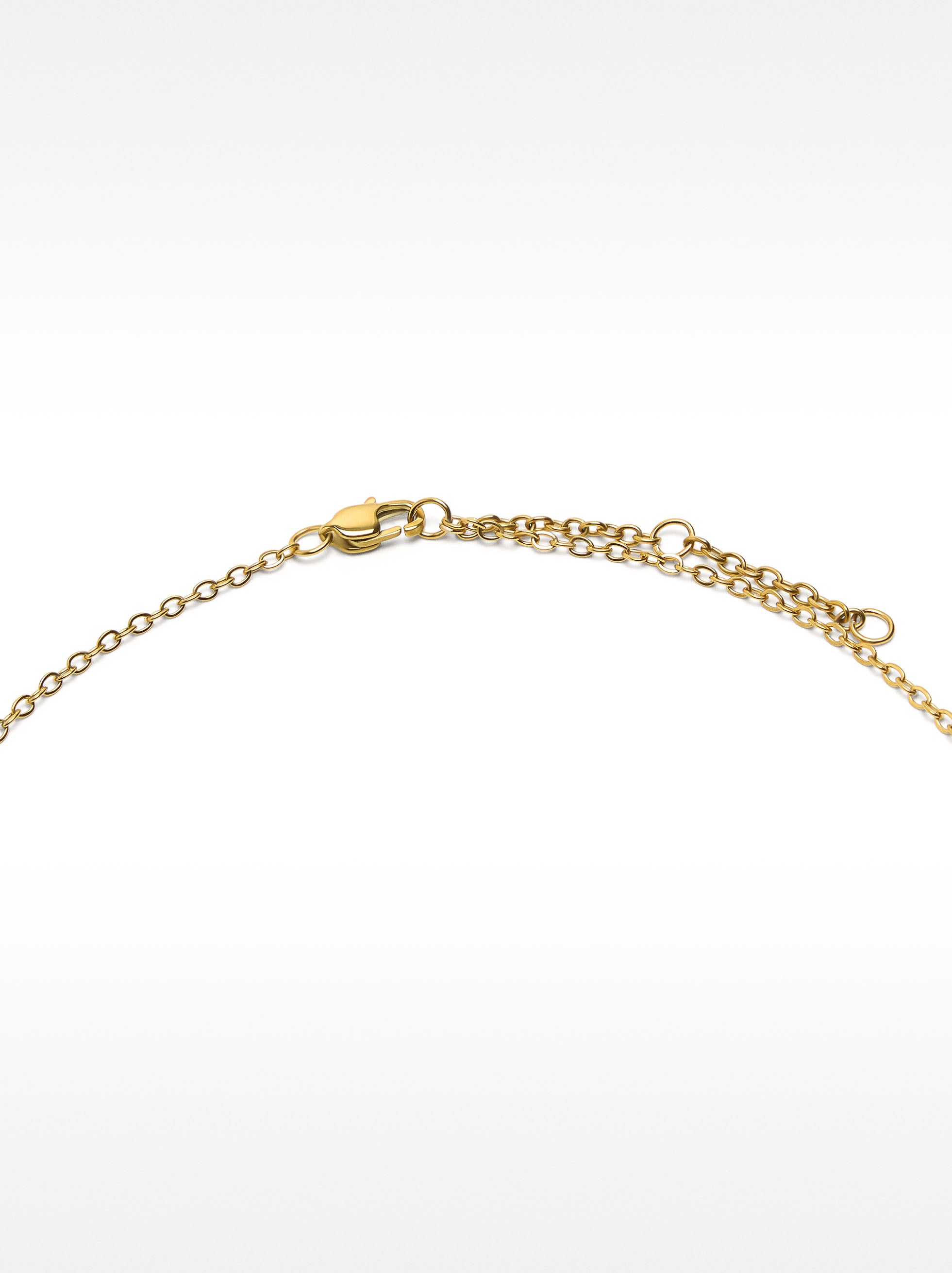 Collar Corto Con Perlas - Acero Inoxidable