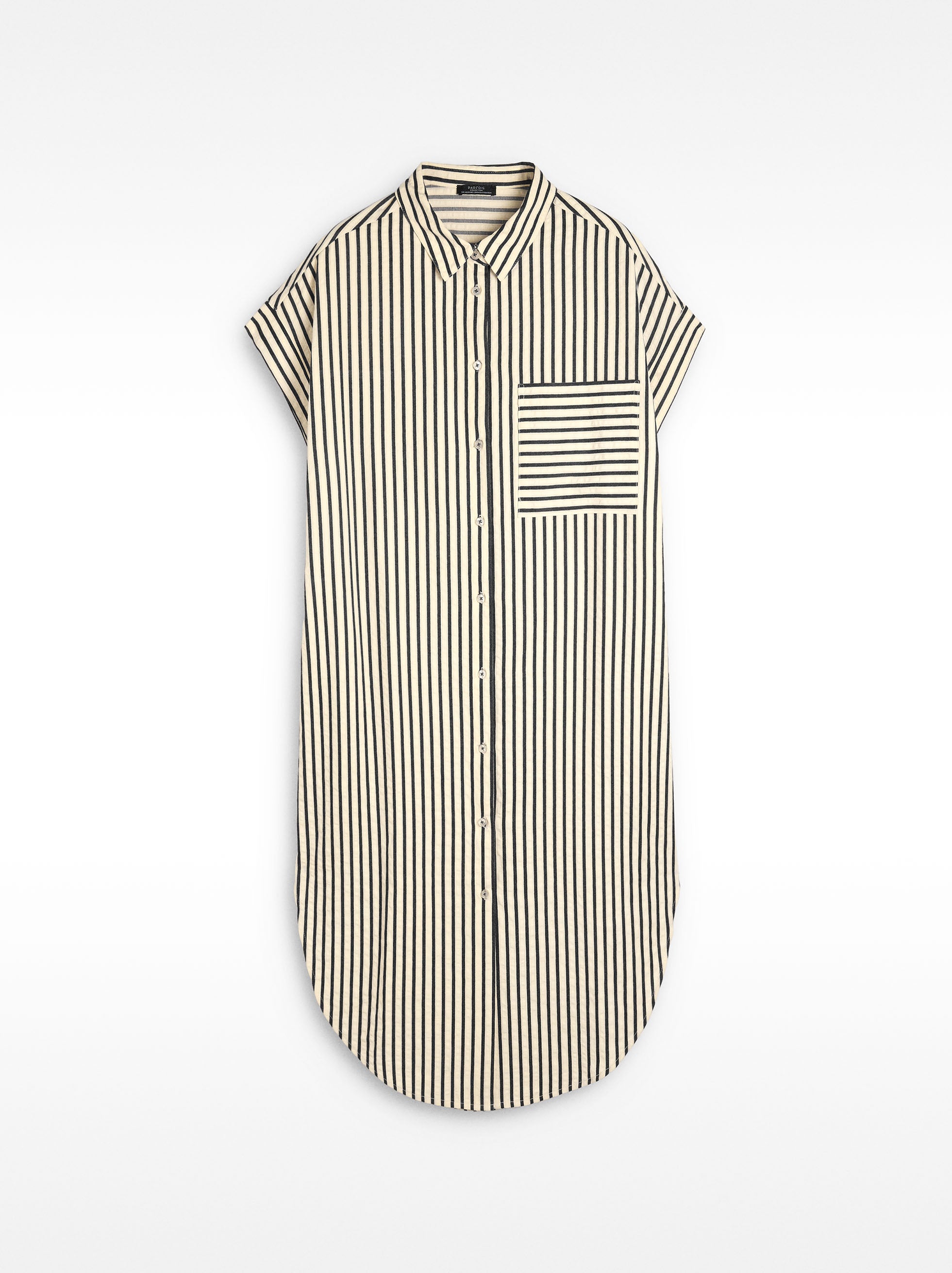 Vestido Camisero A Rayas
