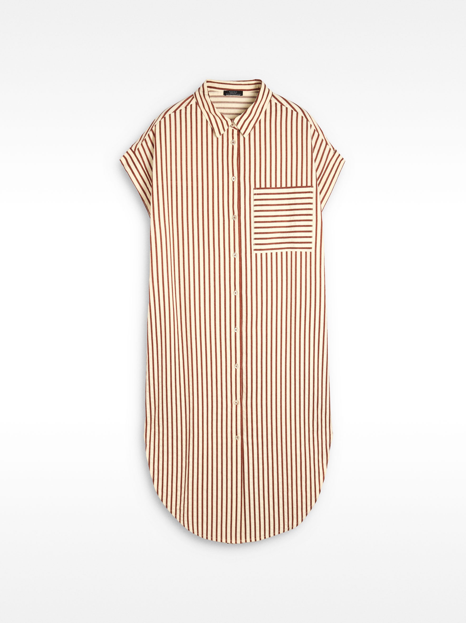 Vestido Camisero A Rayas