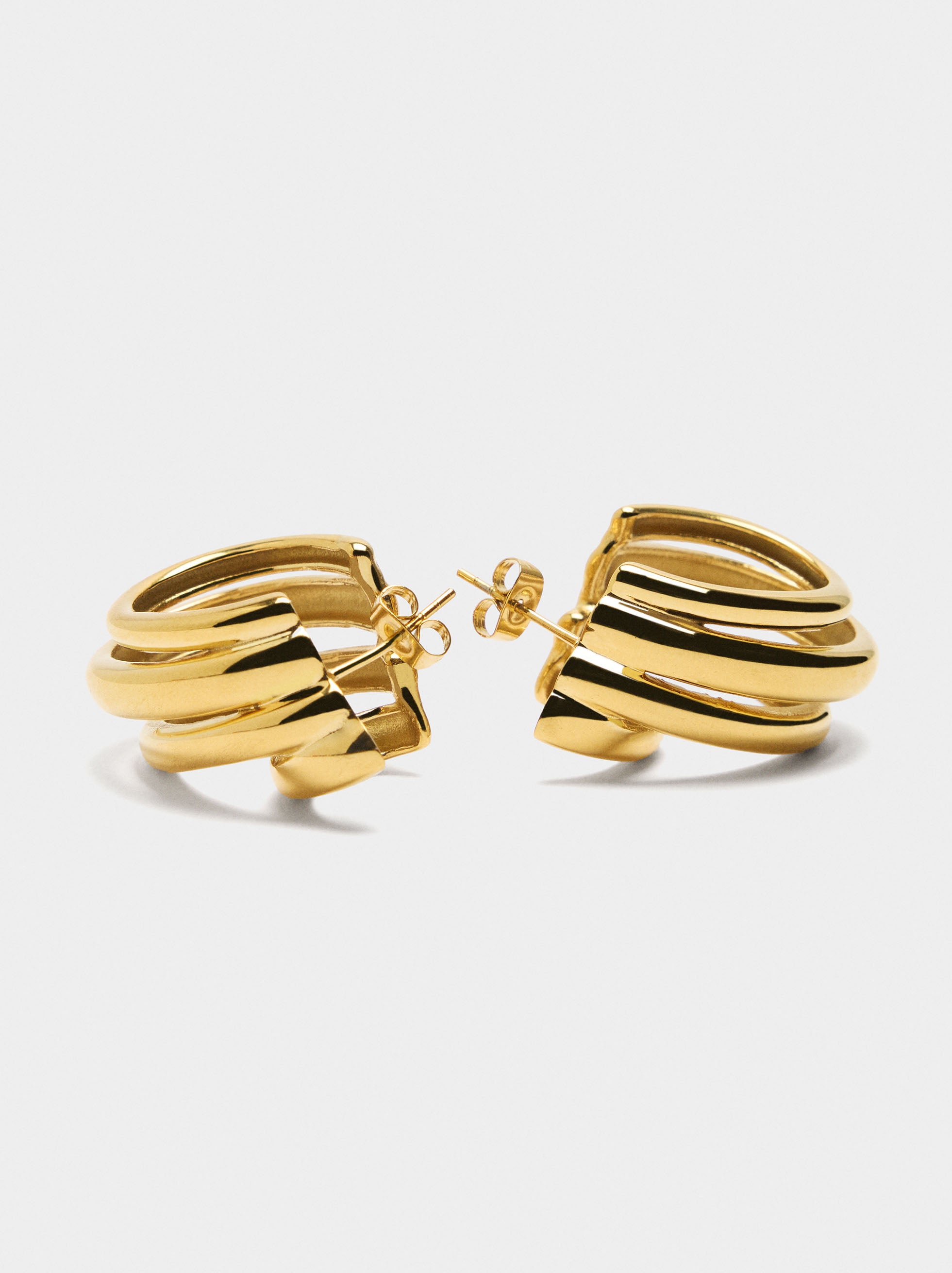 Aros Con Efecto Triple - Acero Inoxidable