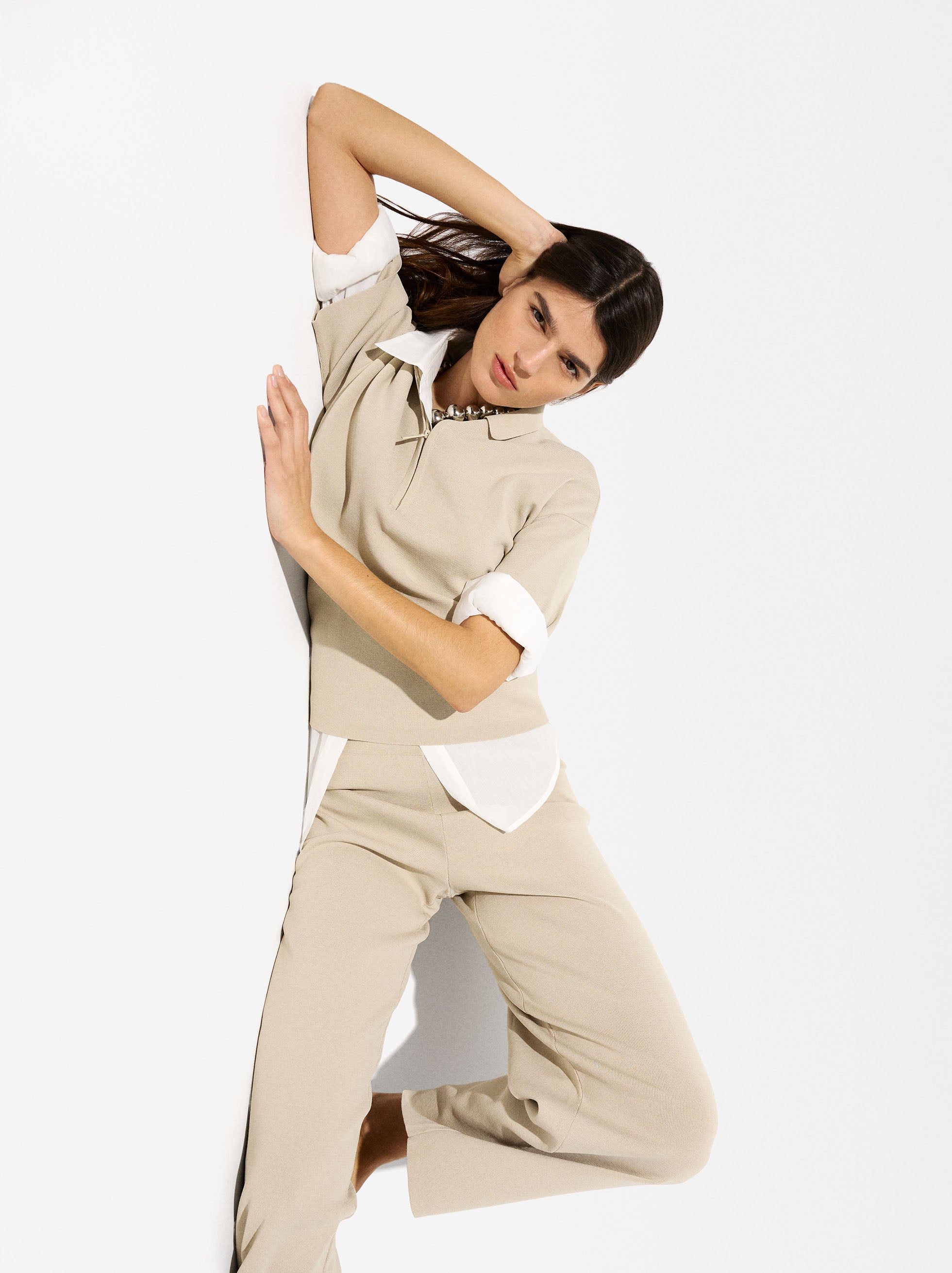 Pantalón De Punto Cintura Elástica