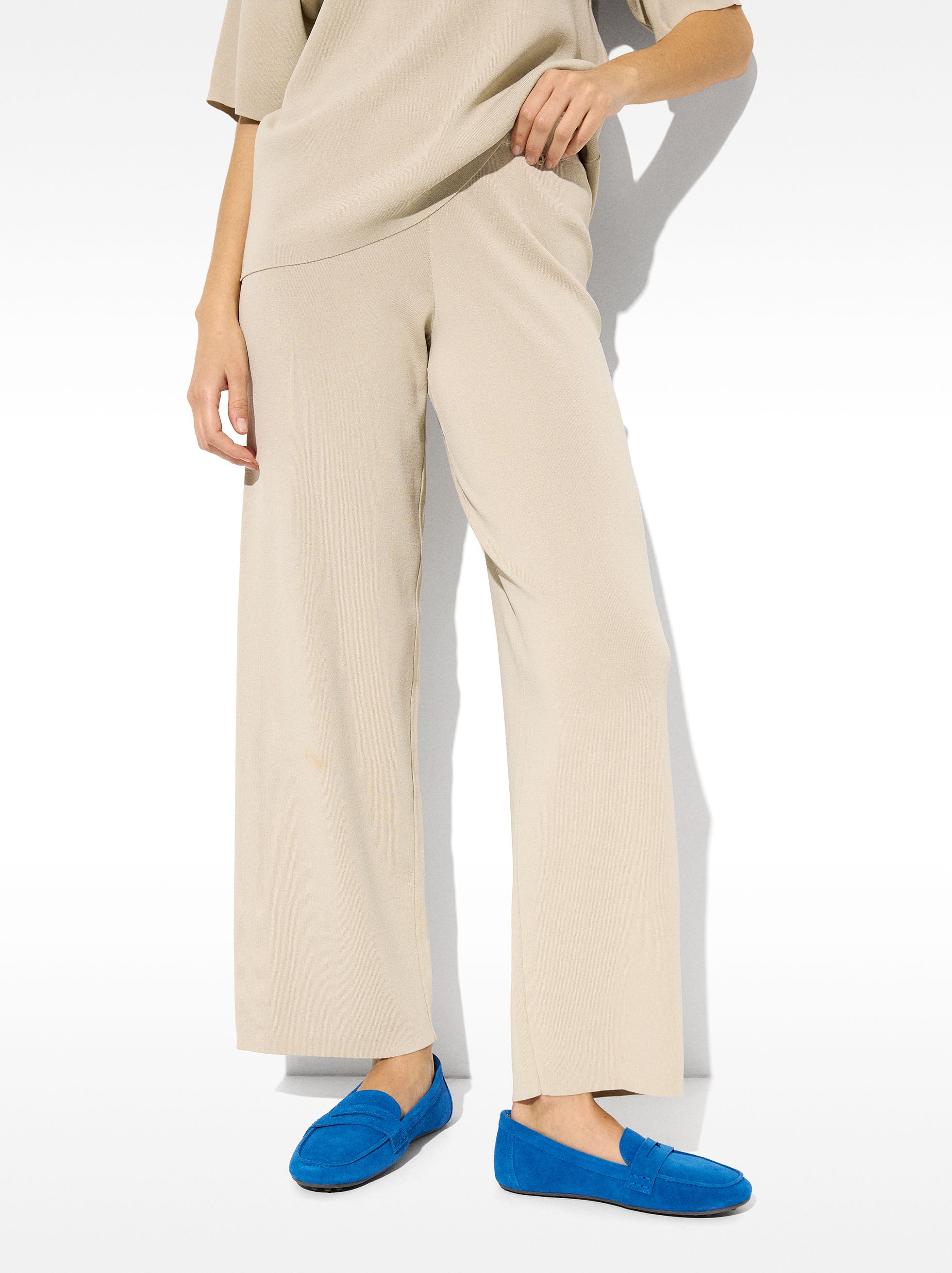 Pantalón De Punto Cintura Elástica