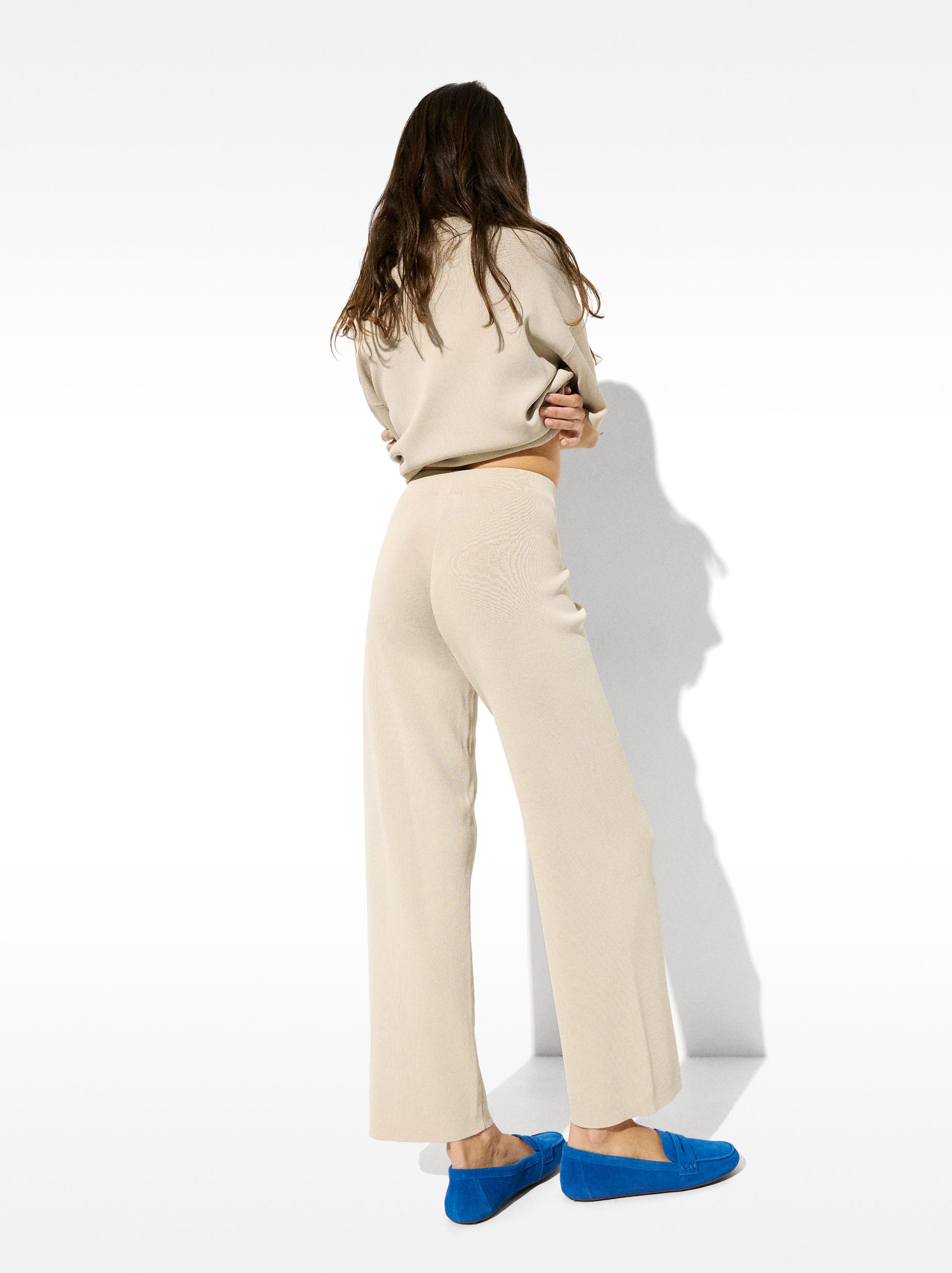 Pantalón De Punto Cintura Elástica