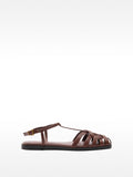 Sandalias Planas Con Tiras Entrelazadas