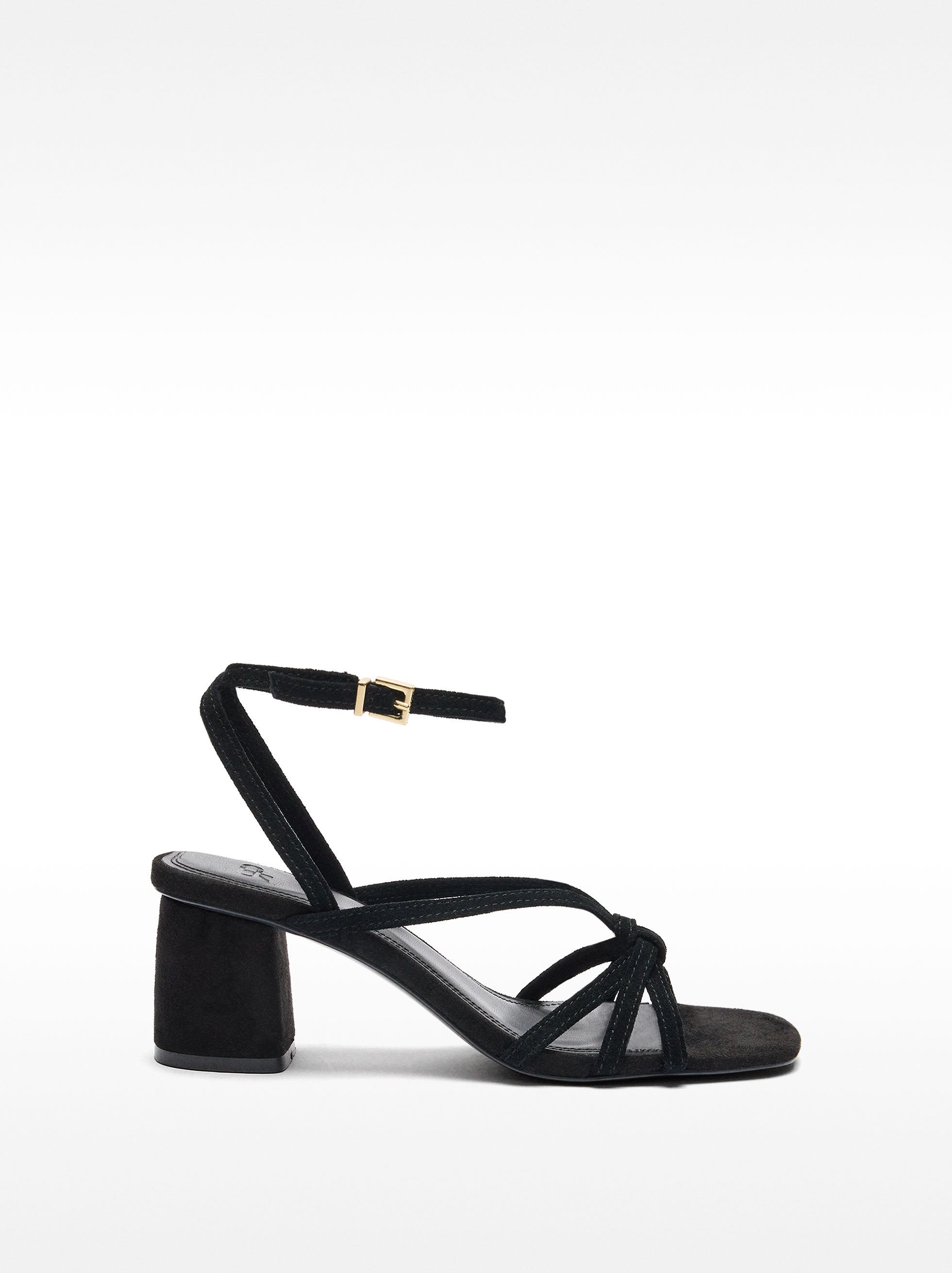 Sandalias De Piel Con Tiras