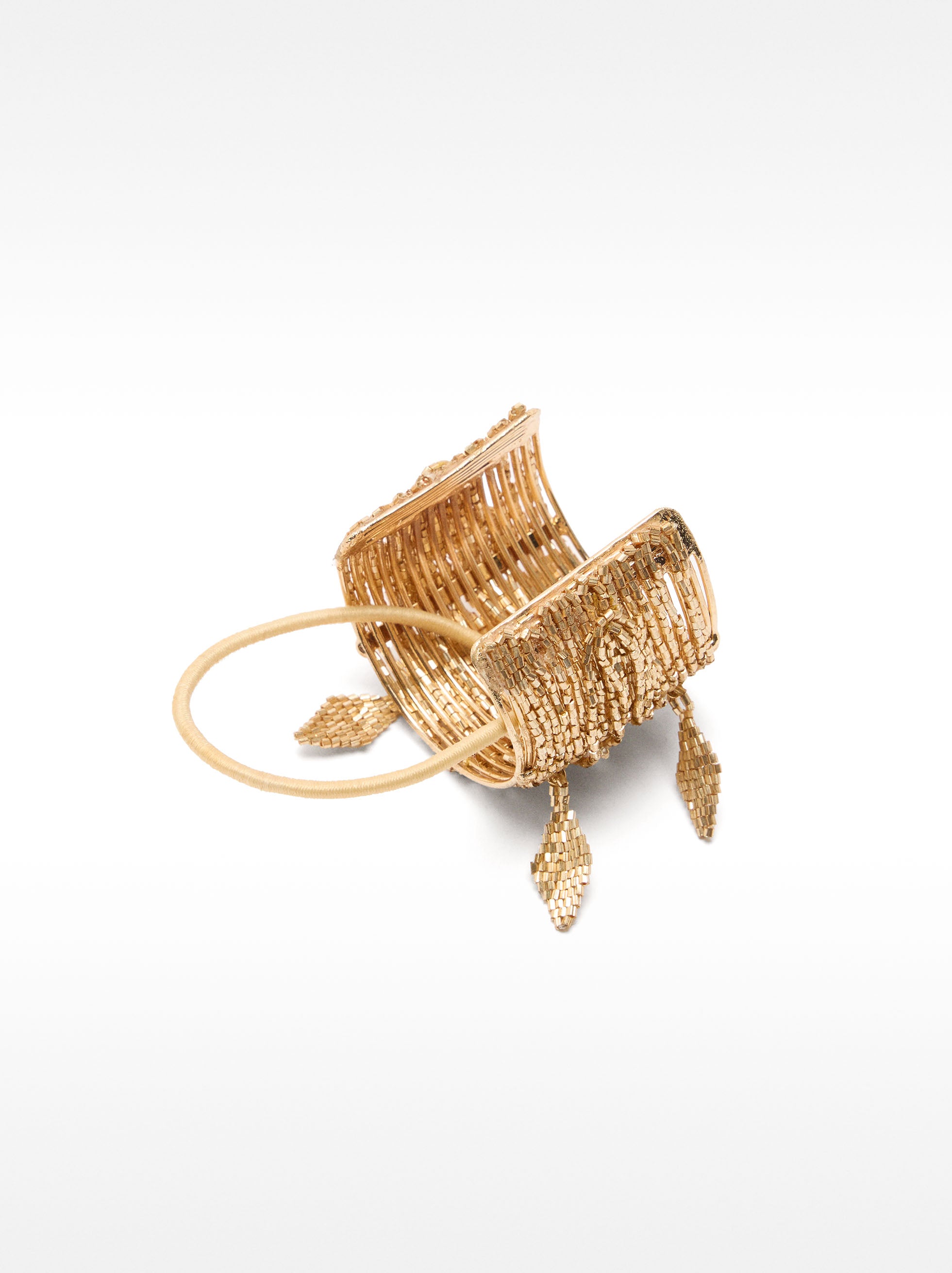 Elástico Para El Pelo Con Detalle Dorado