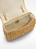 Bolso Hombro Efecto Rafia