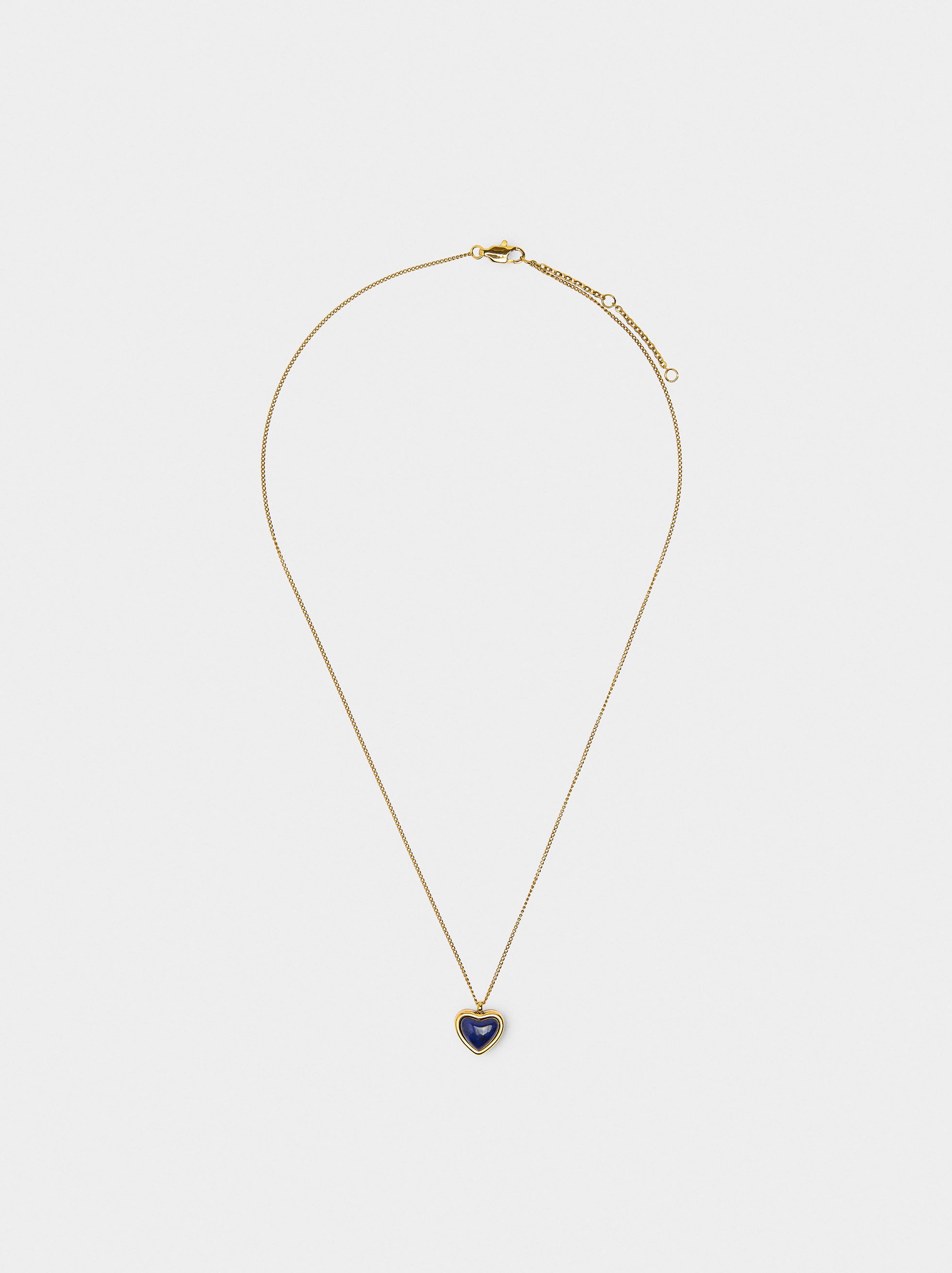 Collar Con Colgante De Corazón - Acero Inoxidable