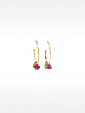 Aros Abiertos Con Cristales Multicolores