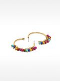 Aros Abiertos Con Cristales Multicolores