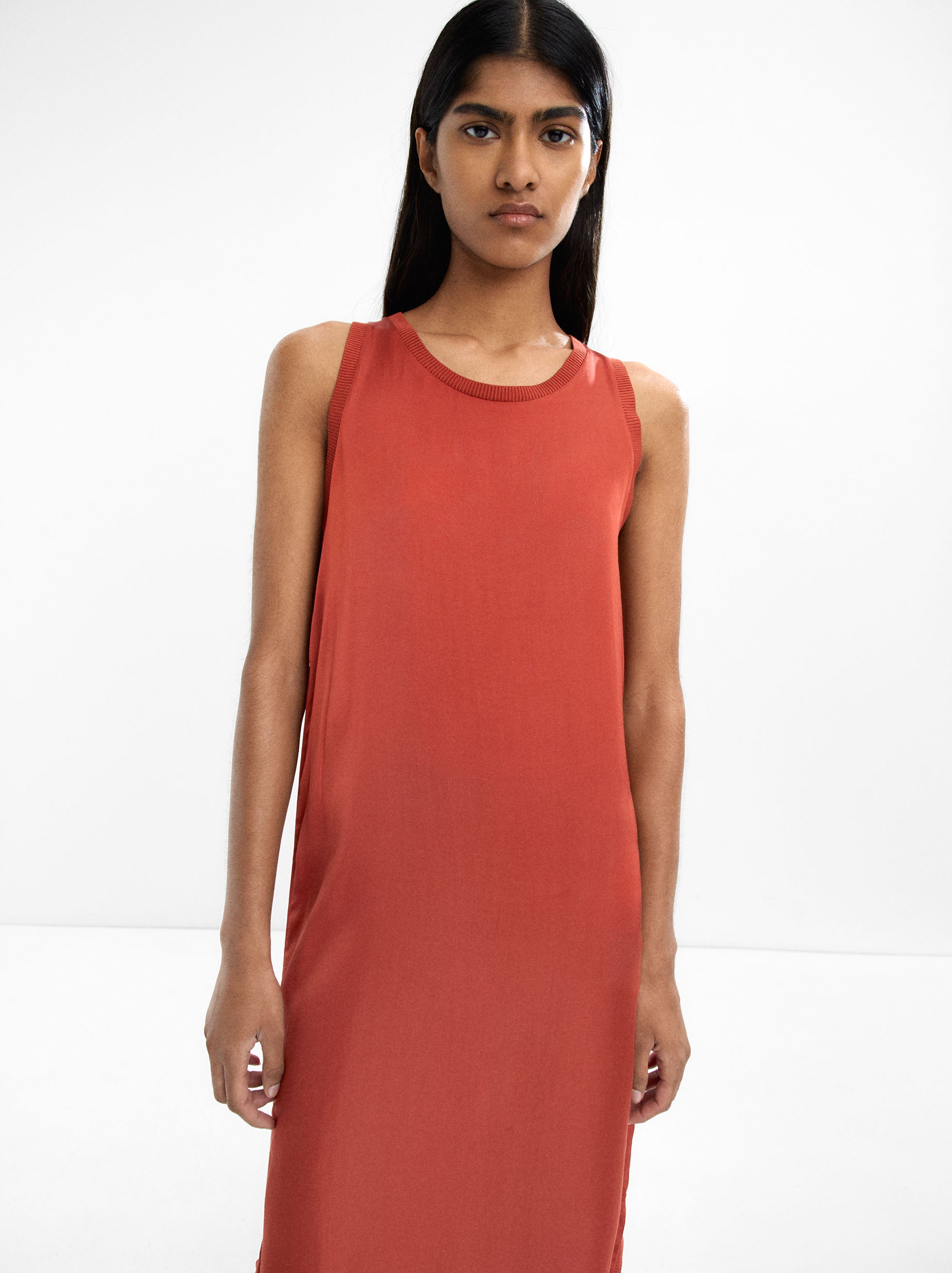 Vestido Fluido Liso