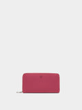 Cartera De Textura Suave Con Cremallera