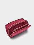 Cartera De Textura Suave Con Cremallera