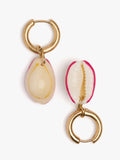 Aros Con Conchas Esmaltadas