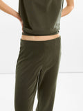 Pantalón Con Pinzas Y Cintura Elástica