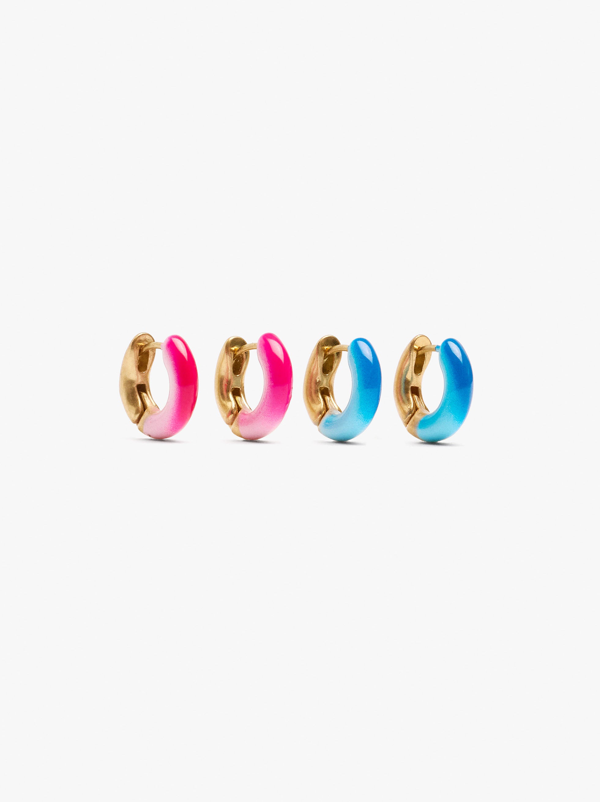 Set De Pendientes Con Esmaltado