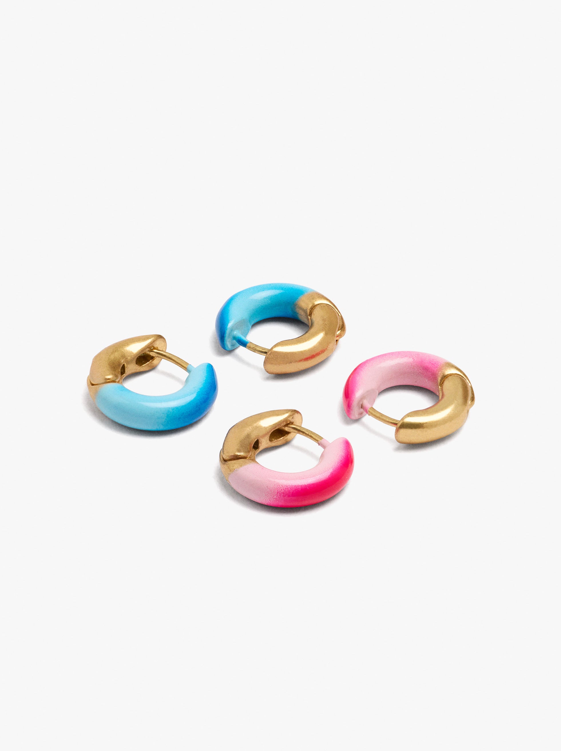 Set De Pendientes Con Esmaltado