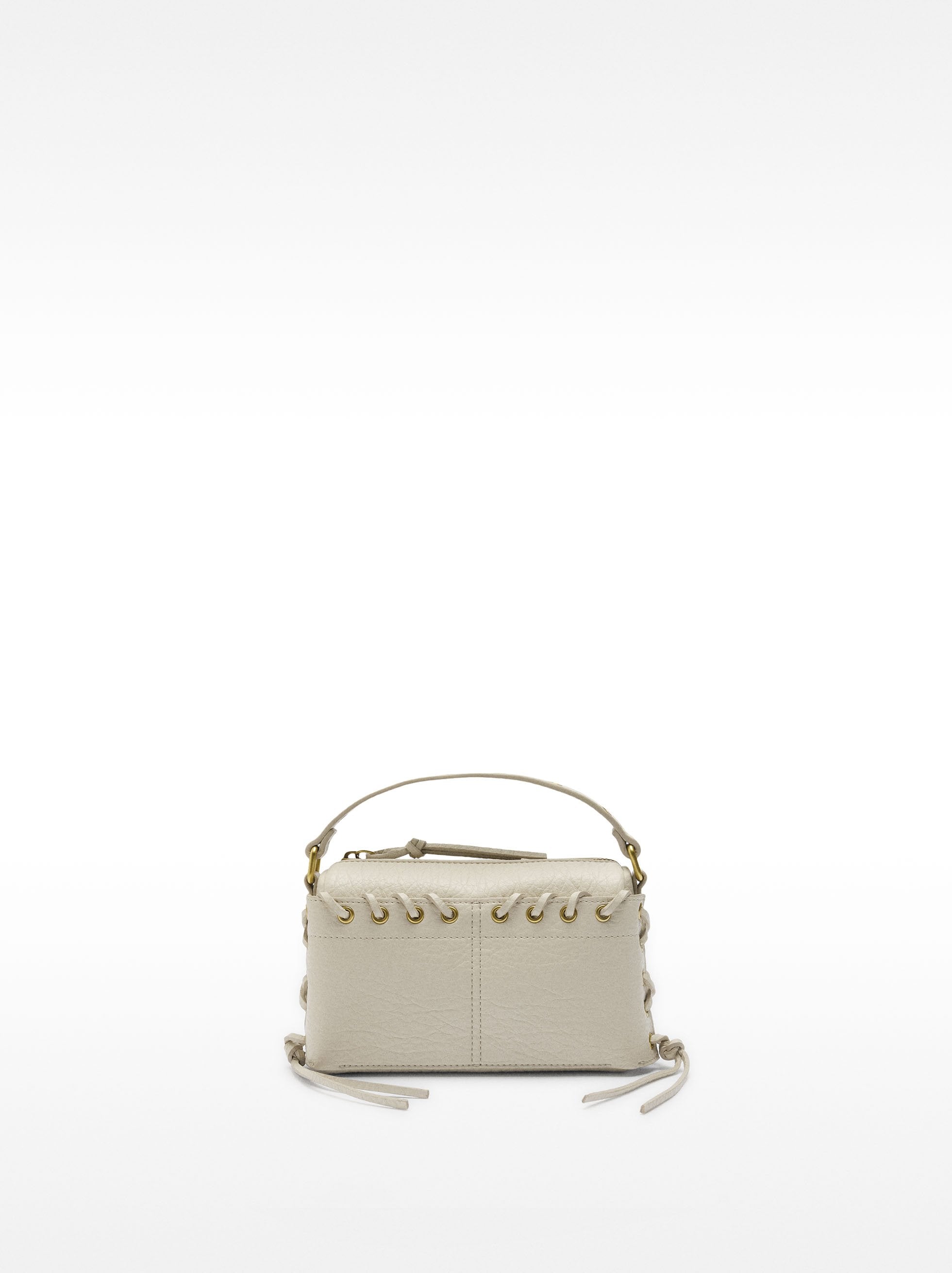Bolso De Mano Trenzado Con Bandolera
