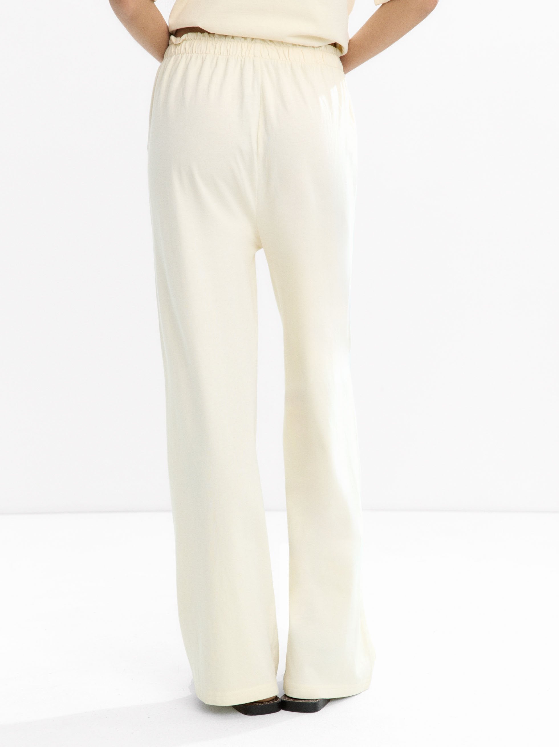 Pantalón 100 % Algodón Con Bordado