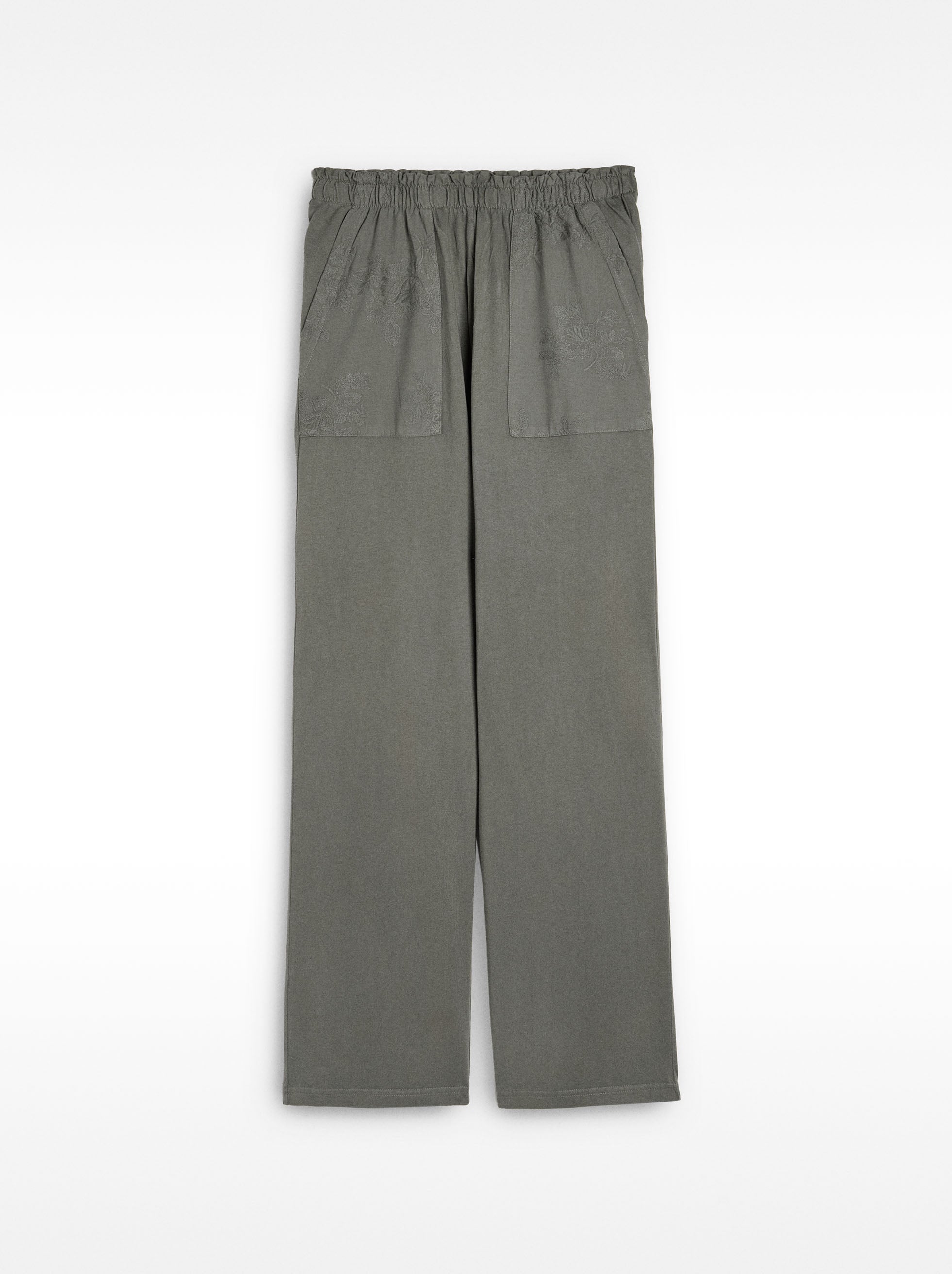 Pantalón 100 % Algodón Con Bordado