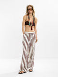 Pantalón De Rayas 100 % Algodón