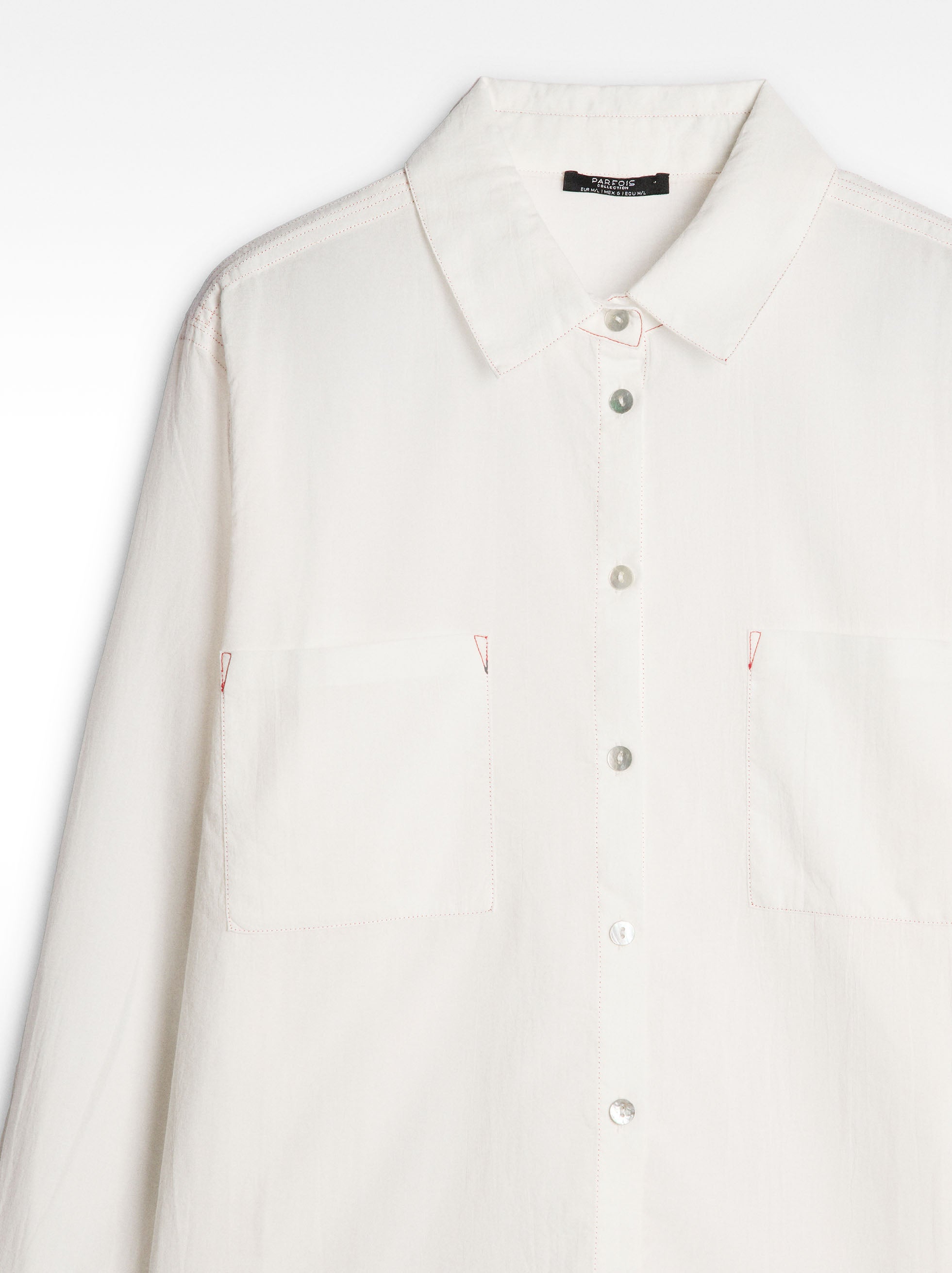 Camisa Semitransparente 100% Algodón