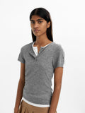 Camiseta Con Botones De Efecto Doble