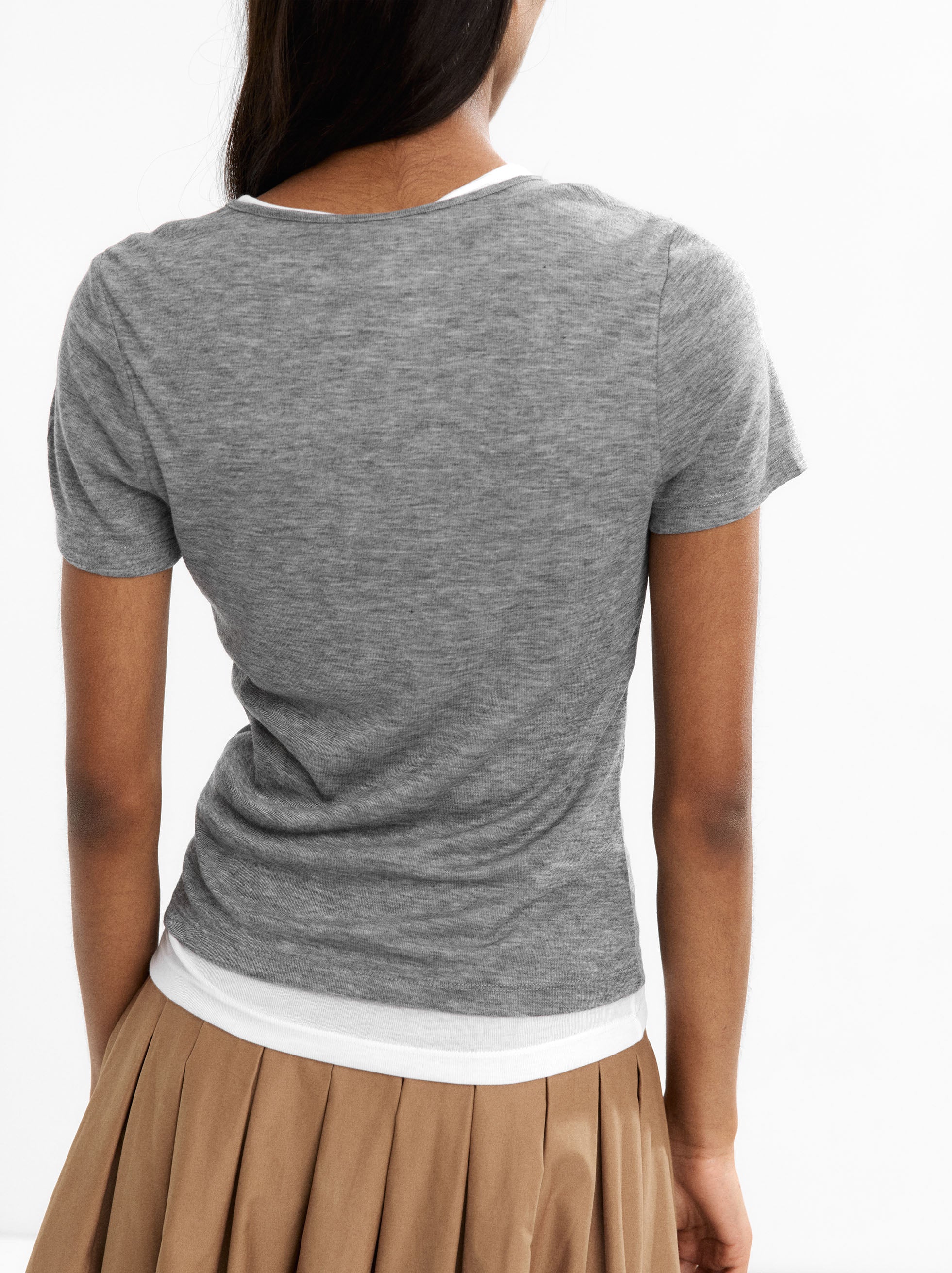 Camiseta Con Botones De Efecto Doble