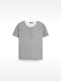 Camiseta Con Botones De Efecto Doble