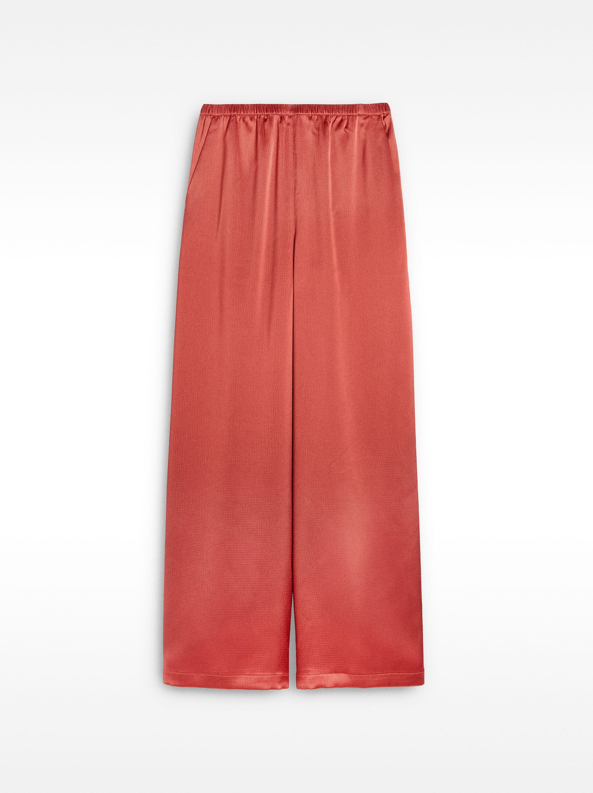 Pantalón Satinado Con Cintura Elástica