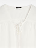 Blusa Manga Larga Con Lino