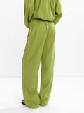 Pantalón Cintura Elástica Con Lino