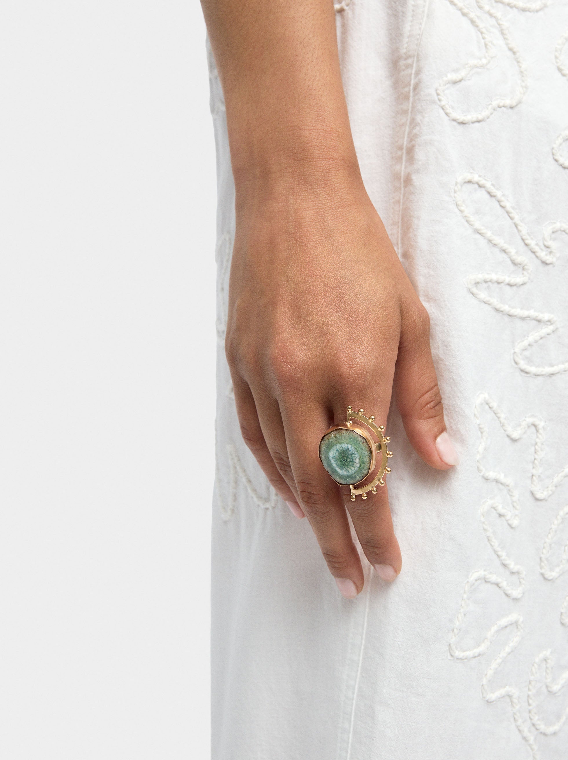 Anillo Redondo Con Piedra