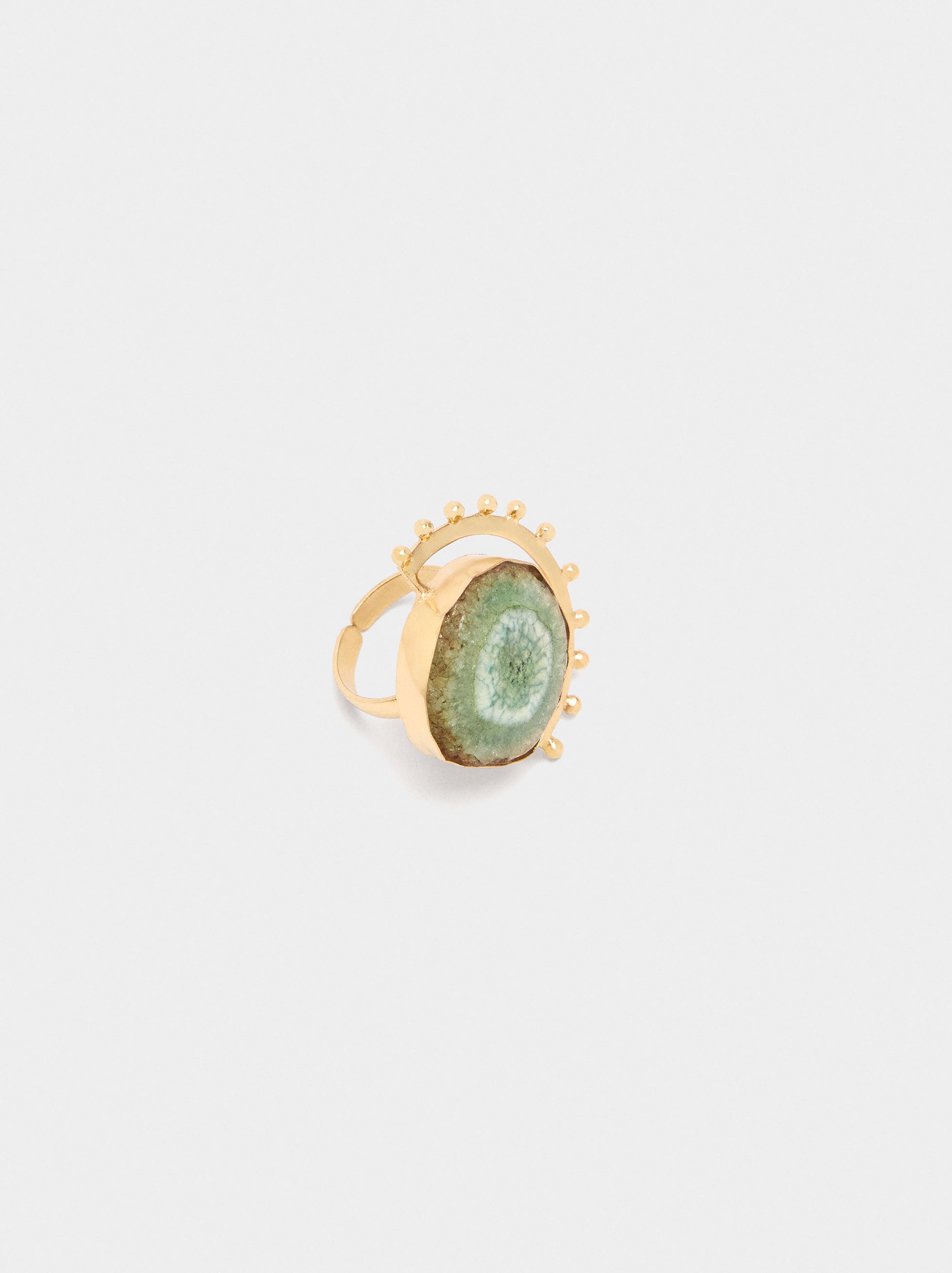 Anillo Redondo Con Piedra