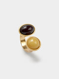 Anillo Abierto Detalles En Resina