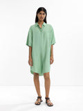 Vestido Camisero Con Bolsillo
