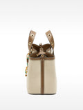Bolso Tote En Tejido Con Colgante