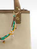 Bolso Tote En Tejido Con Colgante