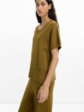 Jersey De Malla De Cuello Redondo