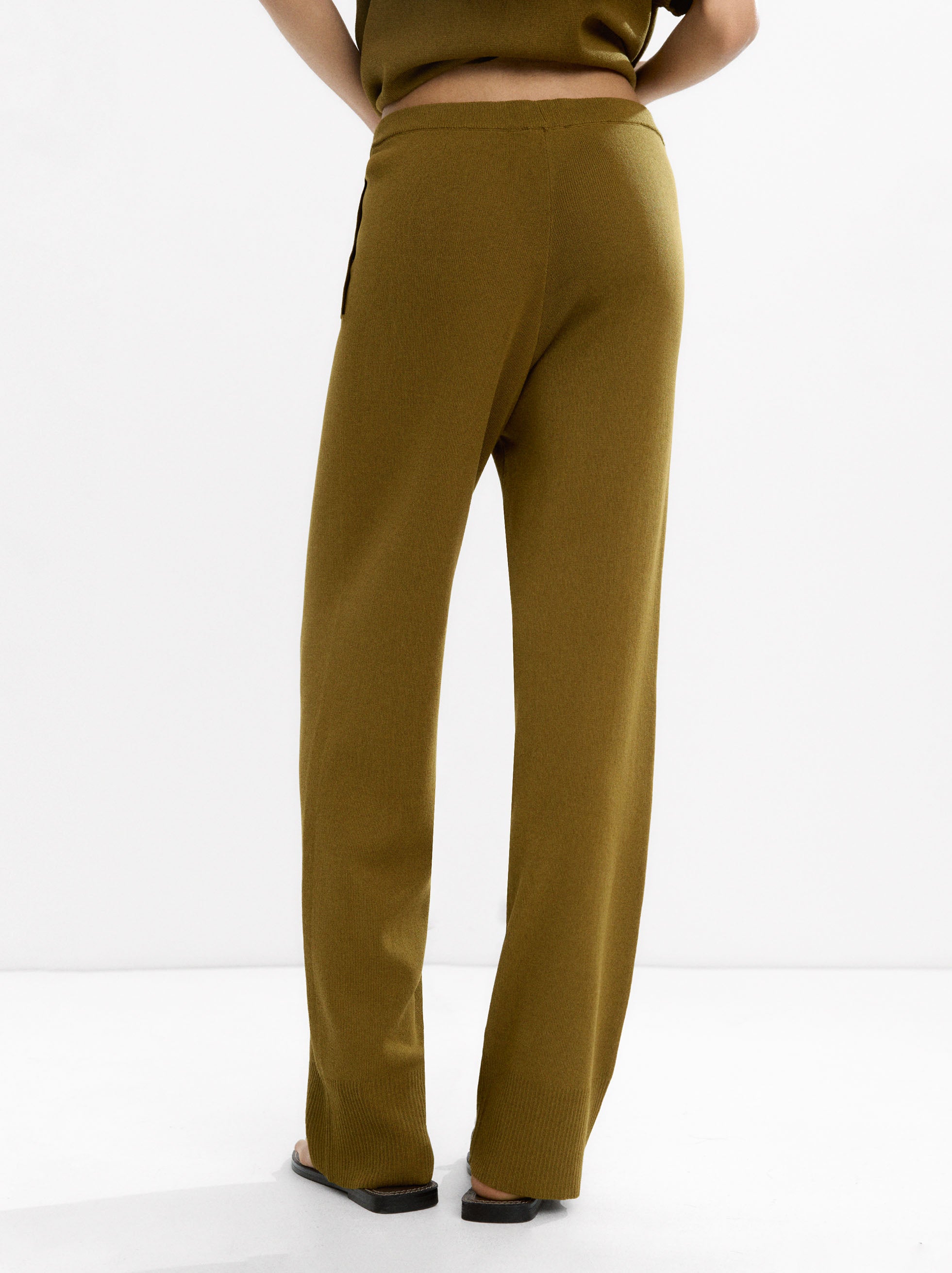 Pantalón De Punto Con Cintura Elástica