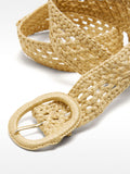 Cinturón De Macramé Con Hebilla