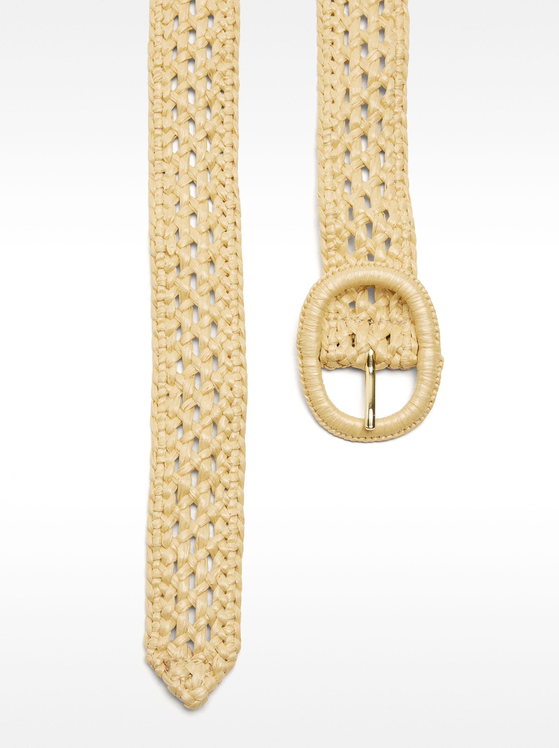 Cinturón De Macramé Con Hebilla