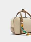 Bolso Tote Rectangular Con Colgante