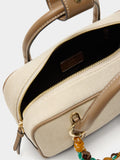 Bolso Tote Rectangular Con Colgante