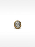 Anillo De Sello Bicolor Con Efecto Enveecido